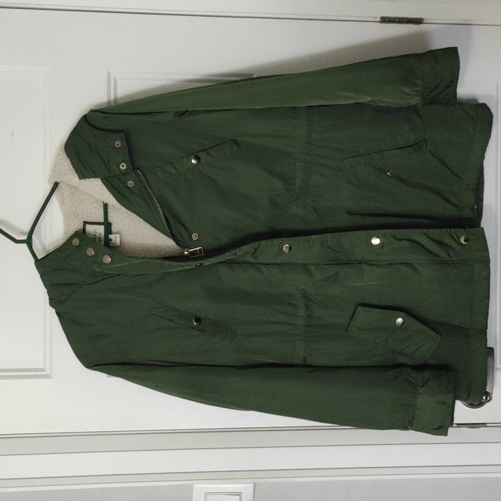 Large green jacket -